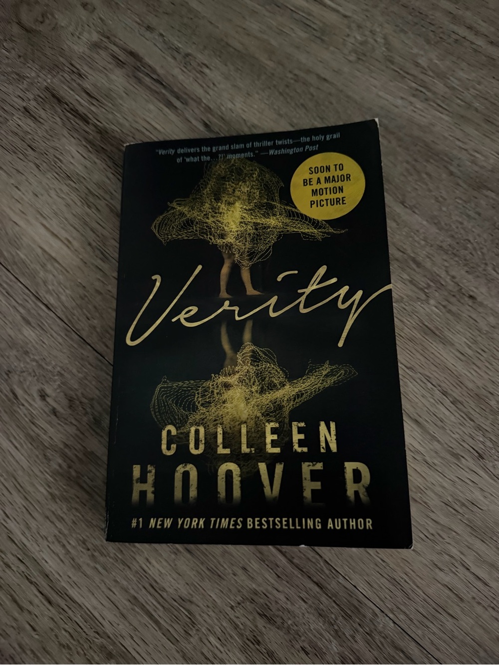 Verity by Colleen Hoover — Black & Gold Paperback